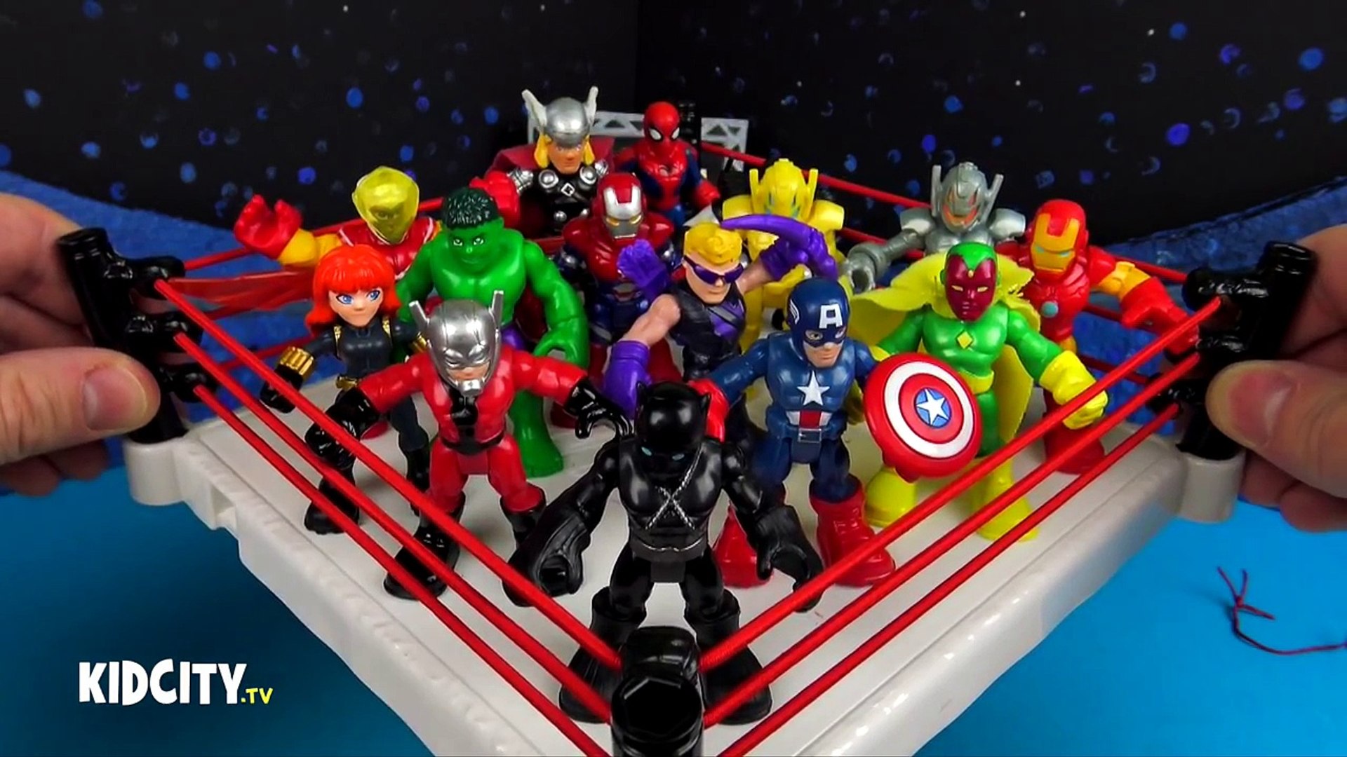 Avengers Toys Shake Rumble & Toy Opening + Spiderman Toys & Antman by  KidCity - Dailymotion Video