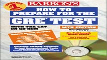 Download Barron s How to Prepare for the Gre Graduate Record Examination  Barron s How to Prepare