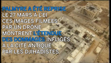 Palmyre libérée filmée par un drône