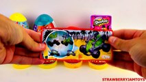 Peppa Pig Play Doh Shopkins Cars 2 Kinder Surprise Moshi Monsters Surprise Egg StrawberryJamToys