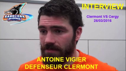 HH Interview Antoine Vigier Défenseur des Sangliers Arvernes Clermont-Ferrand 2016-03-26