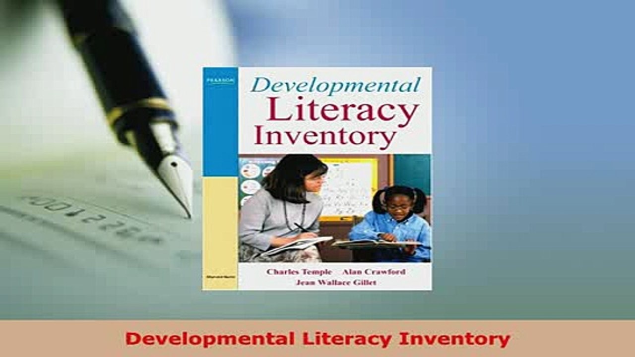 Download  Developmental Literacy Inventory Free Books