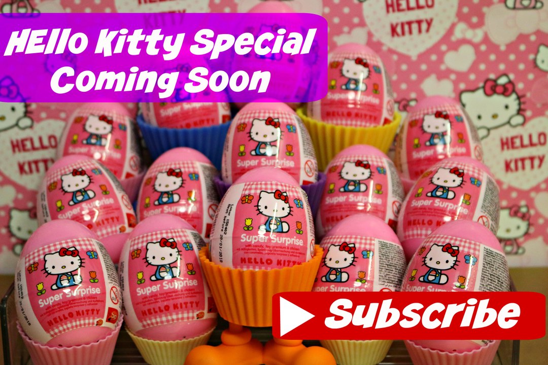 Hello Kitty Special Kinder Surprise Egg Opening COMING SOON Huevos Sorpres ouvert d'oeuf