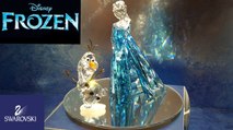 Disney Frozen Elsa and Olaf Swarovski crystal, Crafted in sparkling blue and clear crystal