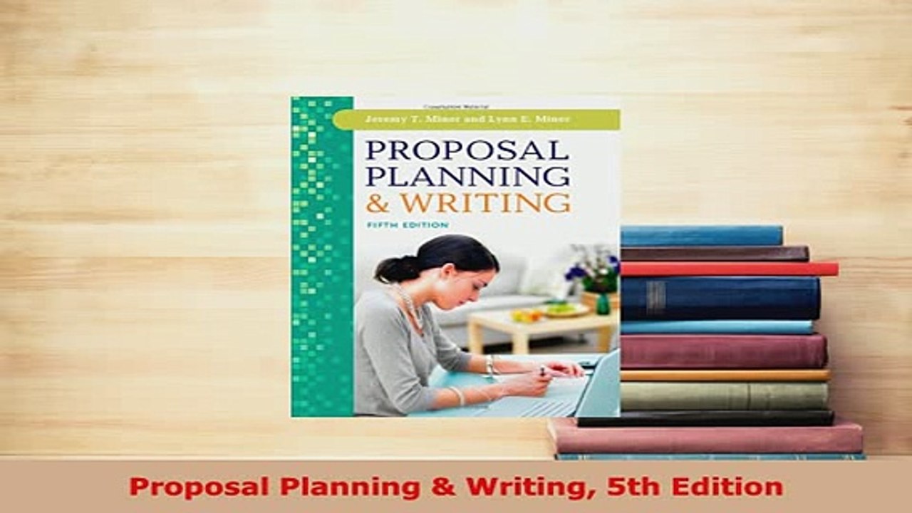 PDF  Proposal Planning  Writing 5th Edition Free Books