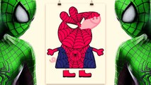 Spider-man Peppa pig Family Saviors The Beast | Super Heroes Finger Family and More
