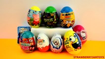 Peppa Shopkins TMNT Kinder Surprise Frozen Spongebob Hello Kitty Surprise Eggs StrawberryJamToys