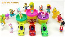 Play Doh Kinder Surprise Eggs Peppa Pig Toys Egg Surprise MLP, Donald Duck Cars Stop Motio