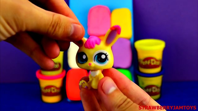 Play Doh LPS Littlest Pet Shop Despicable Me 2 Minions Surprise Eggs StrawberryJamToys