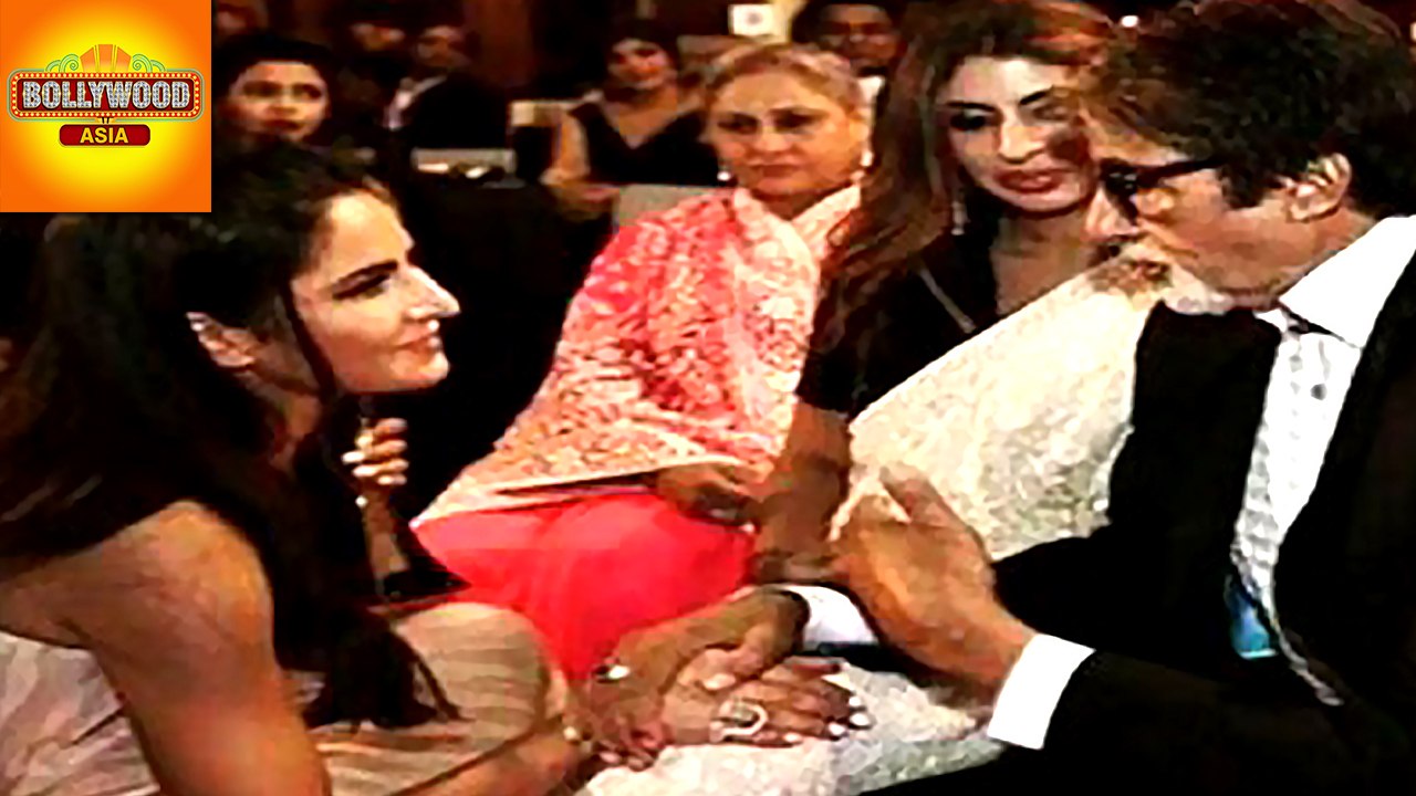 Katrina Kaif Goes Down On Her Knees For 'BIG B' | Bollywood Asia