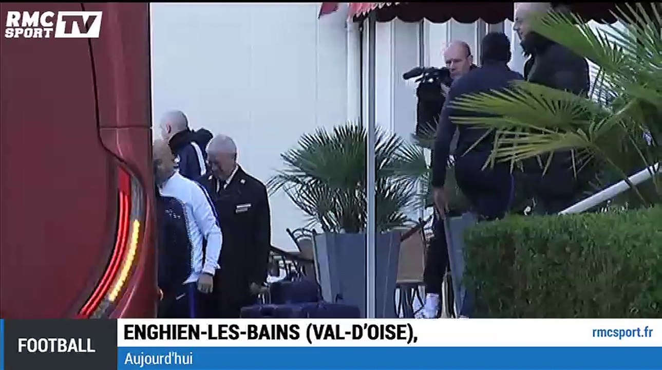 France-Russie : les Bleus sont arrivés à leur hôtel d'Enghien-les-Bains