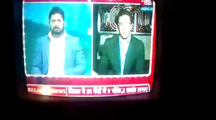 Wasim Akram disrupted during Live show on AajTak