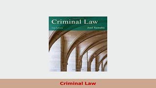 Download  Criminal Law Download Online