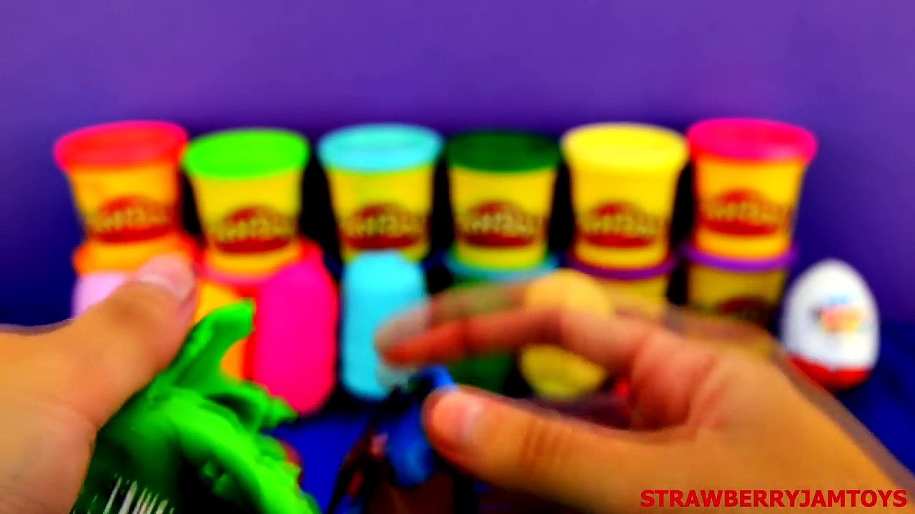 Play Doh Pokemon  Surprise Eggs Sesame Street Elmo ABC Cars 2 Disney Kinder Surprise