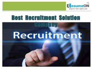 Best Recruitment Solution Company