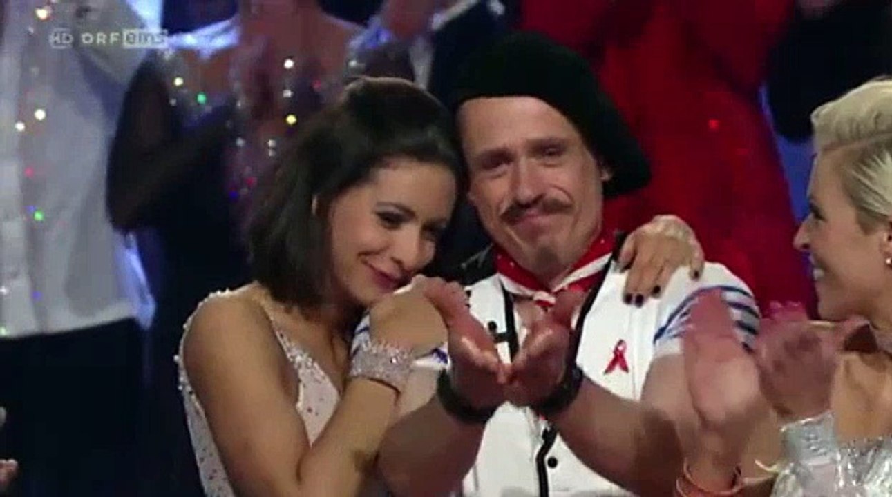 Conchita bei 'Dancing Stars', als 'Glücksbringer' für Gery Keszler und Alex