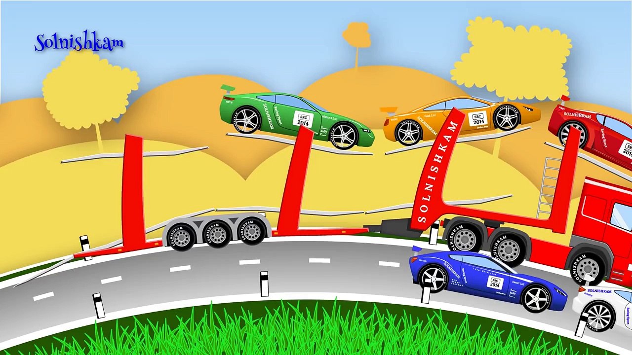 Машинки. Автовоз. Развивающий мультик