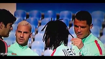 Cristiano Ronaldo and Quaresma Smell Renato Sanches Hair 2016 [FUNNY]