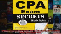CPA Exam Secrets Study Guide CPA Test Review for the Certified Public Accountant Exam