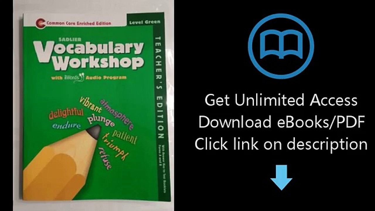 Download Sadlier Vocabulary Workshop Level Green Enriched Edition with iWords Audio Program (Tea PDF (World Music 720p)