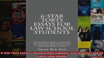 6Star Torts Essays For Law School Students Only 9 dollars and 99 cents Look Inside