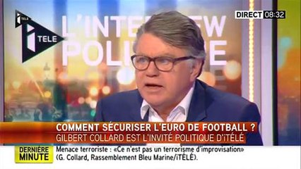 Gilbert Collard s'emporte contre les terroristes sur I-Télé
