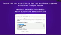 Windows 10 - Audio Driver Missing-Not Installed Fix