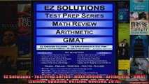 EZ Solutions  Test Prep Series  Math Review  Arithmetic  GMAT Edition Updated