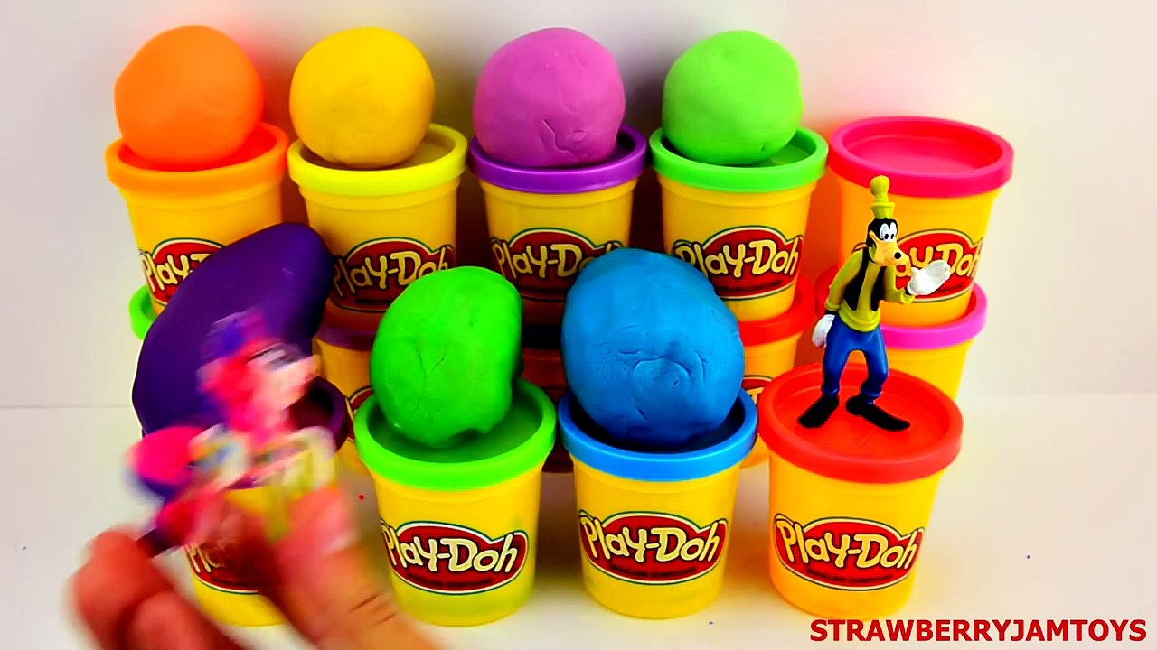 Shopkins Play Doh Frozen The Simpsons Spongebob My Little Pony Yoshi Surprise Eggs StrawberryJamToys