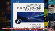 Essentials of Statistics for Business and Economics with CDROM Available Titles