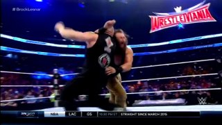 Brock Lesnar suplex Braun Strownman Amazing strength- wwe smackdown 24-03-2016 brock lesnar:braun strownman,dean ambrose