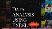 Data Analysis Using Microsoft Excel Updated for Windows 95