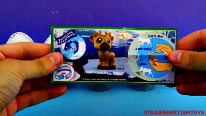 Shopkins Play Doh Kinder Surprise Hulk Captain America Reindeer Surprise Eggs StrawberryJamToys