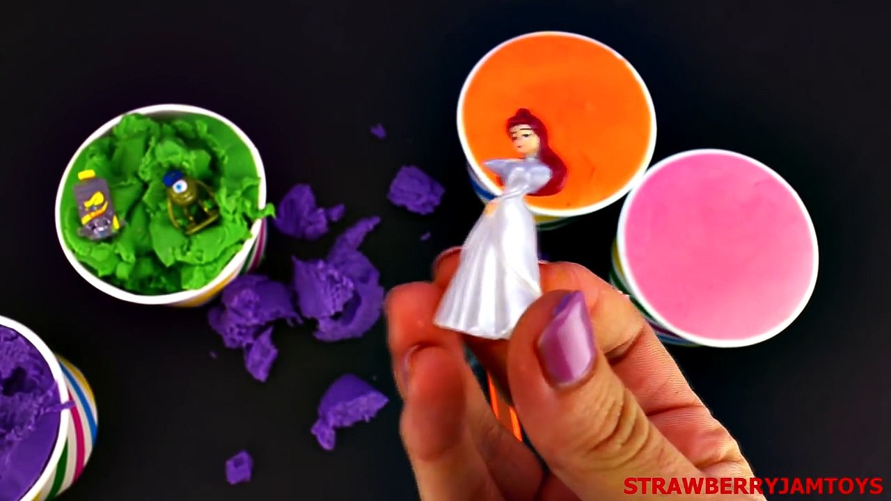 Shopkins Play Doh Lightning McQueen Spiderman Ice Cream Surprise Eggs by StrawberryJamToys