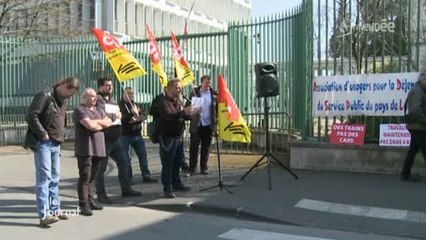 Ligne Nantes-Bordeaux : Manifestation de l'ADSP (Vendée)