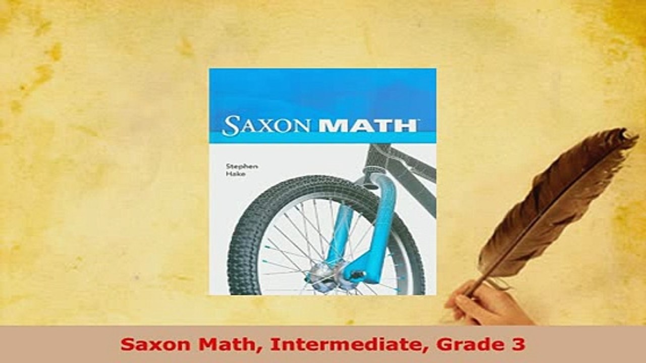 Download  Saxon Math Intermediate Grade 3 PDF Full Ebook