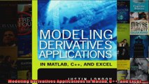 Modeling Derivatives Applications in Matlab C and Excel