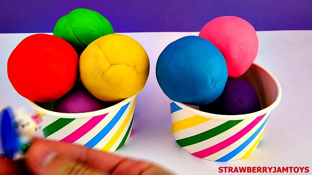 Spiderman Play Doh Shopkins Spongebob Tweety Bird Angry Birds Surprise Eggs by StrawberryJamToys