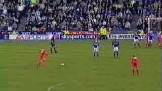 Liverpool FC - Gary Mcallister scores a super freekick again