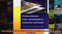 Publishing the Nonprofit Annual Report Tips Traps and Tricks of the Trade
