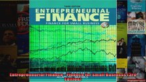 Entrepreneurial Finance  Finance for Small Business 3rd Edition