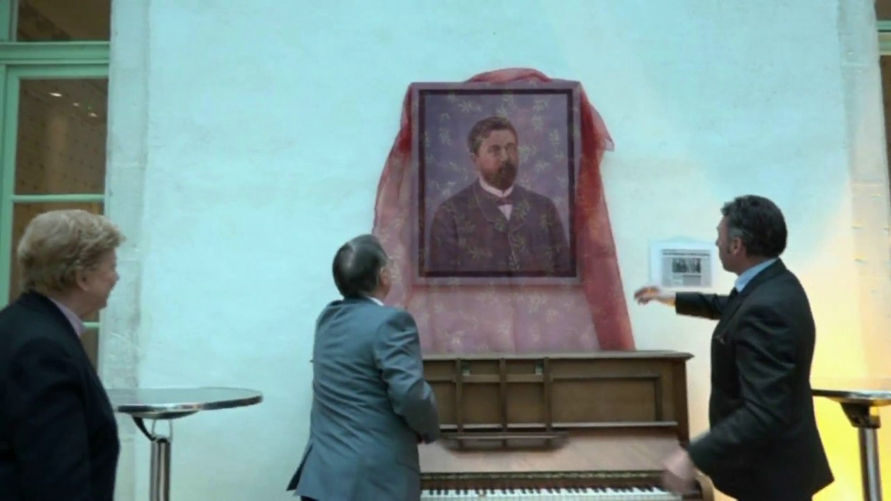 Portrait de Gustave Eiffel par Bernard Poisot au lycée du Castel