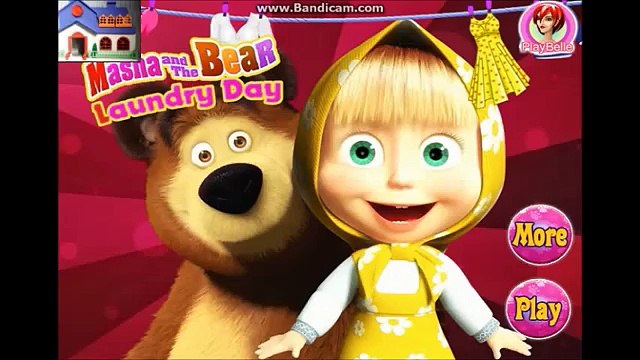 Маша и Медведь Стирка. Игра мультик. Masha and Bear Wash.Kids