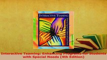 Download  Interactive Teaming Enhancing Programs for Students with Special Needs 4th Edition Download Online