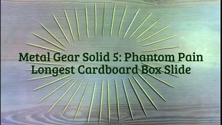 Phantom Pain - Longest Box Slide (World Record) - Secrets (Metal Gear Solid 5)