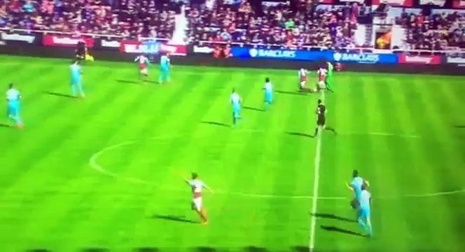 West Ham vs West Ham United Adrian Goalkeeper scoring a goal for West Ham 28-03-2016