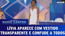 Lívia Andrade aparece de vestido `transparente` e confunde todo mundo