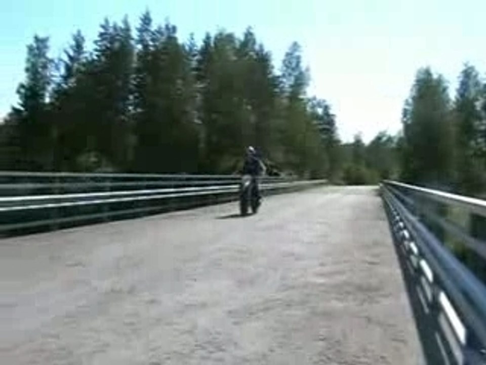 Stunt riding with Yamaha and Derbi