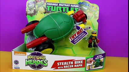 Download Video: Nickelodeon TMNT Teenage Mutant Ninja Turtles Half Shell Heroes Stealth Bike with Raph