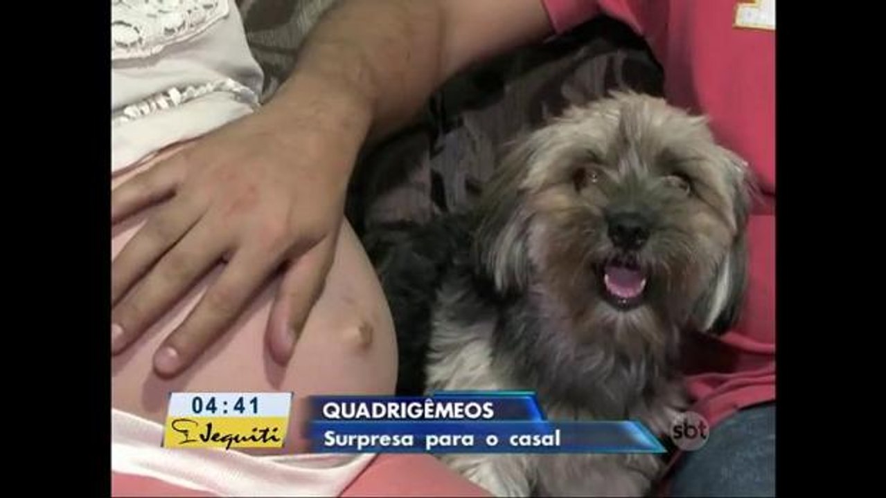 Mulher que `não poderia ter filhos` descobre que está grávida de quadrigêmeos